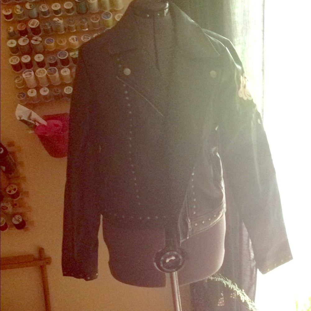 Faux leather jacket